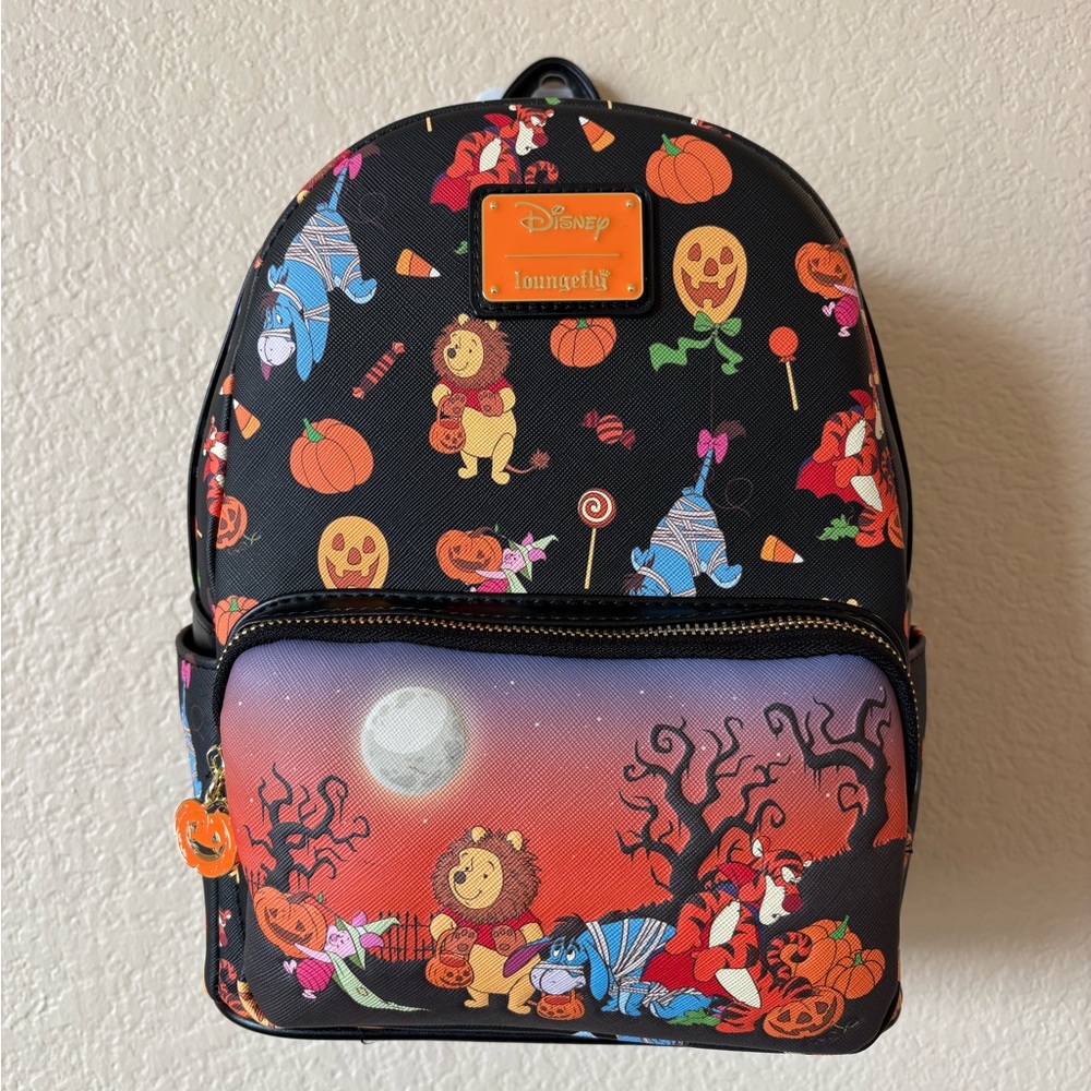 🎃Loungefly Disney Winnie The Pooh Halloween Group Backpack